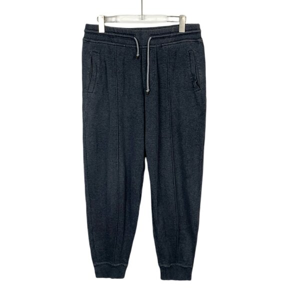 Brunello Cucinelli Gray Drawstring Elastic Waist Cotton Blend Sweatpants M Made - Picture 1 of 6